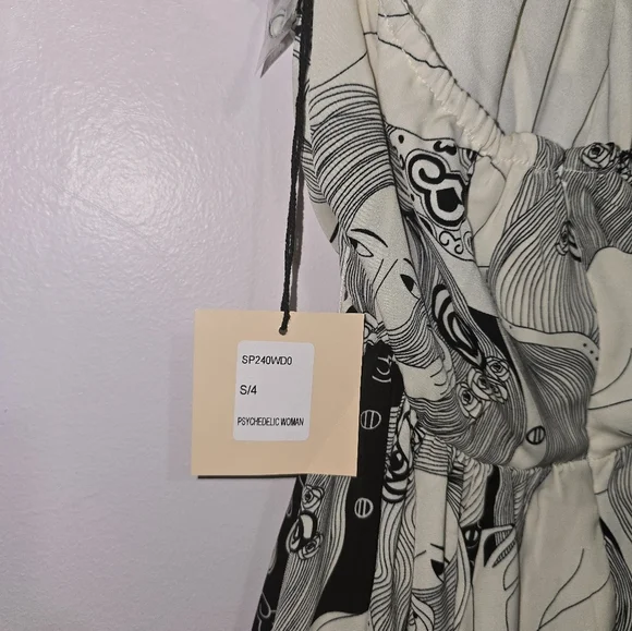 Smak Parlour Psychedelic Goddess Print Maxi Dress. Women's small - Picture 9 of 12